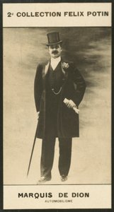 Albert-Jules-Felix-Philippe Marquis De Dion, Automobilisme بواسطة المصور الأوروبي
