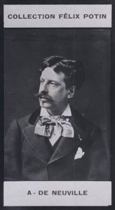 Alphonse de Neuville (1836-1885) (b/w photo) بواسطة المصور الأوروبي