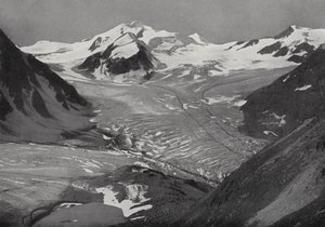 Braunschweiger Hutte ، ضد Wildspitze ، Pitztal (b / w photo) بواسطة المصور الأوروبي