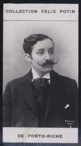 Georges de Porto-Riche (1849) (b/w photo) بواسطة المصور الأوروبي