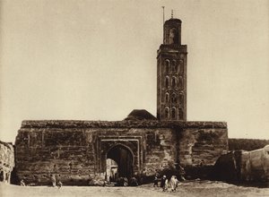 مكناس ، مسجد (b / w photo) بواسطة المصور الأوروبي