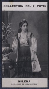 Milena, Princesse De Montenegro (1847) (b/w photo) بواسطة المصور الأوروبي