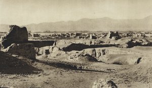 Persia, Ruins of Rei (b/w photo) بواسطة المصور الأوروبي