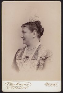 Portrait, Last Queen of Saxony, formerly Princess Carol of Sweden (b/w photo) بواسطة المصور الأوروبي