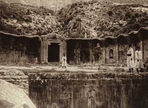 Ruins of a Roman bath in Algeria (b/w photo) بواسطة المصور الأوروبي