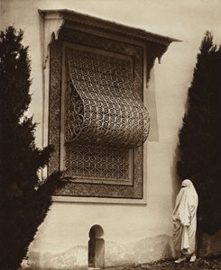 سيدي بو سعيد ، شباك الحريم (صورة ب / ث) بواسطة المصور الأوروبي