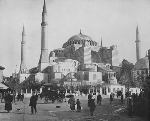 مسجد القديسة صوفيا ، القسطنطينية (b / w photo) بواسطة المصور الأوروبي