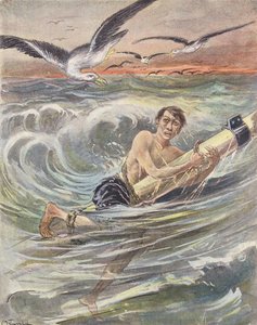 بحار غارق (طباعة حجرية ملونة) بواسطة المدرسة الأوروبية