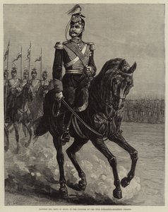 ألفونسو الثاني عشر ، ملك إسبانيا ، بالزي الرسمي الخامس عشر لشليسفيغ هولشتاين أولان (نقش) بواسطة المدرسة الأوروبية