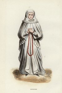 Bourgeoise (coloured engraving) بواسطة المدرسة الأوروبية
