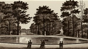 Bruxelles/Brussels: Vue du parc (litho) بواسطة المدرسة الأوروبية