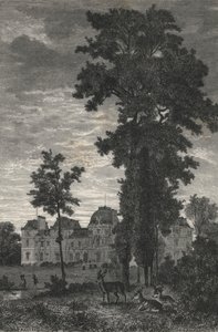 Chateau De MM Pereire A Armainvilliers (engraving) بواسطة المدرسة الأوروبية
