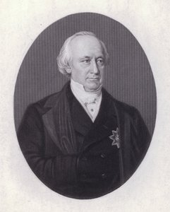 Christian Karl Josias von Bunsen, German diplomat and scholar (engraving) بواسطة المدرسة الأوروبية