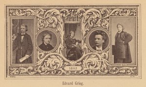 إدوارد جريج، مؤلف موسيقي نرويجي (نقش) بواسطة المدرسة الأوروبية
