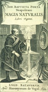 Frontispiece إلى Magiae Naturalis Libri Viginti بواسطة جيوفاني باتيستا ديلا بورتا ، 1644 بواسطة المدرسة الأوروبية