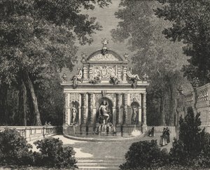 Grotte de Marie de Medicis au Luxembourg (نقش) بواسطة المدرسة الأوروبية