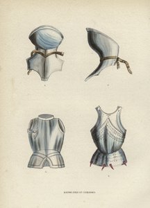 Hausse-Cols Et Cuirasses (coloured engraving) بواسطة المدرسة الأوروبية