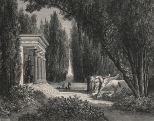 Jardin perse (engraving) بواسطة المدرسة الأوروبية