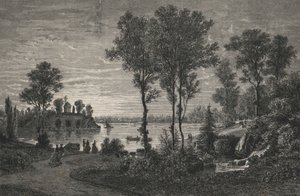 Le Lac De Gravelle, Dans Le Bois De Vincennes (engraving) بواسطة المدرسة الأوروبية