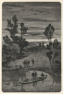 Le Pre Aux Clercs (engraving) بواسطة المدرسة الأوروبية