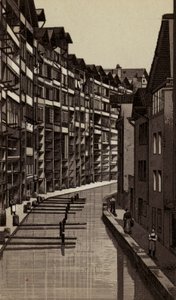 متز: Gerber-Strasse (litho) بواسطة المدرسة الأوروبية