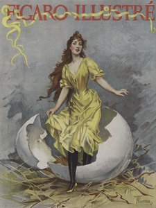 بيضة عيد الفصح. غلاف Le Figaro Illustre ، أبريل 1893 (لون ليثو) بواسطة المدرسة الأوروبية