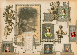 صفحة من المجلد الرابع من ساملسوريوم (مادة مطبوعة) بواسطة المدرسة الأوروبية