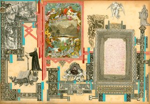 صفحة من المجلد الأول من ساملسوريوم (مادة مطبوعة) بواسطة المدرسة الأوروبية