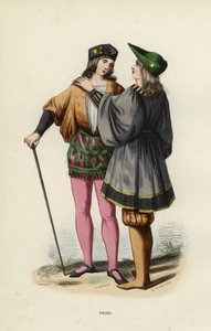 Pages (coloured engraving) بواسطة المدرسة الأوروبية