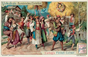 احتفالات عيد العنصرة في رومانيا (Chromolitho) بواسطة المدرسة الأوروبية
