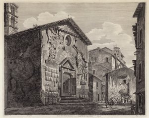 Remants of the Villa of Domitian, Rome, Italy (engraving) بواسطة المدرسة الأوروبية