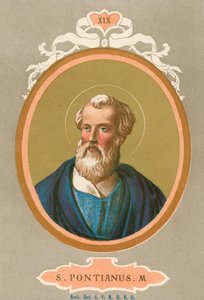 S Pontianus م بواسطة المدرسة الأوروبية