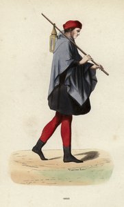 Sbire (coloured engraving) بواسطة المدرسة الأوروبية
