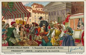 ضبط كميات من السباغيتي المتداولة بشكل غير قانوني، روما (كروموليثو) بواسطة المدرسة الأوروبية