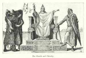 The Church and Chivalry (engraving) بواسطة المدرسة الأوروبية