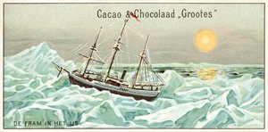 The Fram in the ice (chromolitho) بواسطة المدرسة الأوروبية