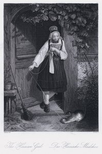 The Hessian Girl (engraving) بواسطة المدرسة الأوروبية