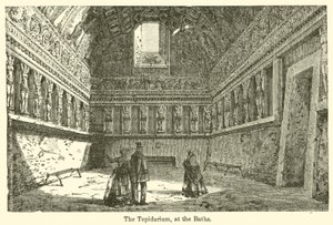 The Tepidarium ، في الحمامات (نقش) بواسطة المدرسة الأوروبية