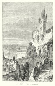 The old Castle of Coburg (engraving) بواسطة المدرسة الأوروبية