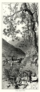 تورنو، بحيرة كومو (نقش) بواسطة المدرسة الأوروبية