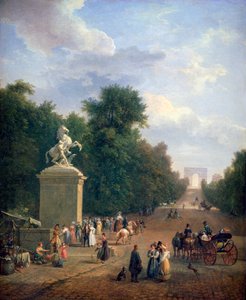 مدخل الشانزليزيه ، c1804-1836 بواسطة أوستاش فرانسوا دوفال