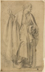 مجسم ذكر رايات واقف يحمل عصا بواسطة Eustache Le Sueur