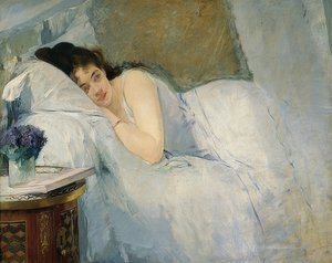 فتاة الصحوة. حوالي 1877-78 بواسطة إيفا جونزاليس