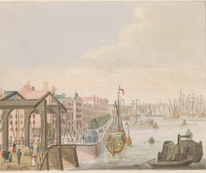 الجزء الخارجي في أمستردام ، حوالي 1810-1813 جائزة Vue du Buitenkant le long de l