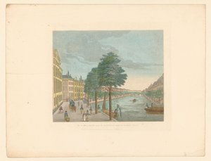 منظر لـ Herengracht في Spiegelstraat في أمستردام Vue du Heere-Gracht، prize du Spiegel-Straat jusqu