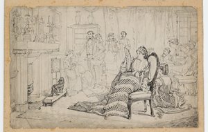المصادرة ، 1880 (قلم وحبر على ورق)