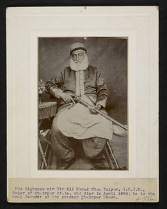 السير مير علي مراد خان تايبور الثالث ، حاكم ولاية خيبور بواسطة FL Wadhumal