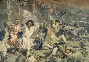 إعصار في مايوت ، من لو بيتيت جورنال ، 27 مارس 1898