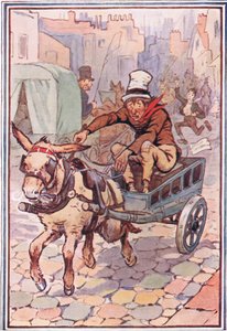 ركض ديفيد وراءه بأسرع ما يمكن ، التوضيح من ديفيد كوبرفيلد ، 1914 بواسطة FMB Blaikie