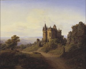 قلعة Büresheim على نهر Eifel